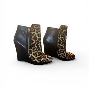 Michael Kors Leopard Leather Y2K Stylish Women’s Ankle Boots